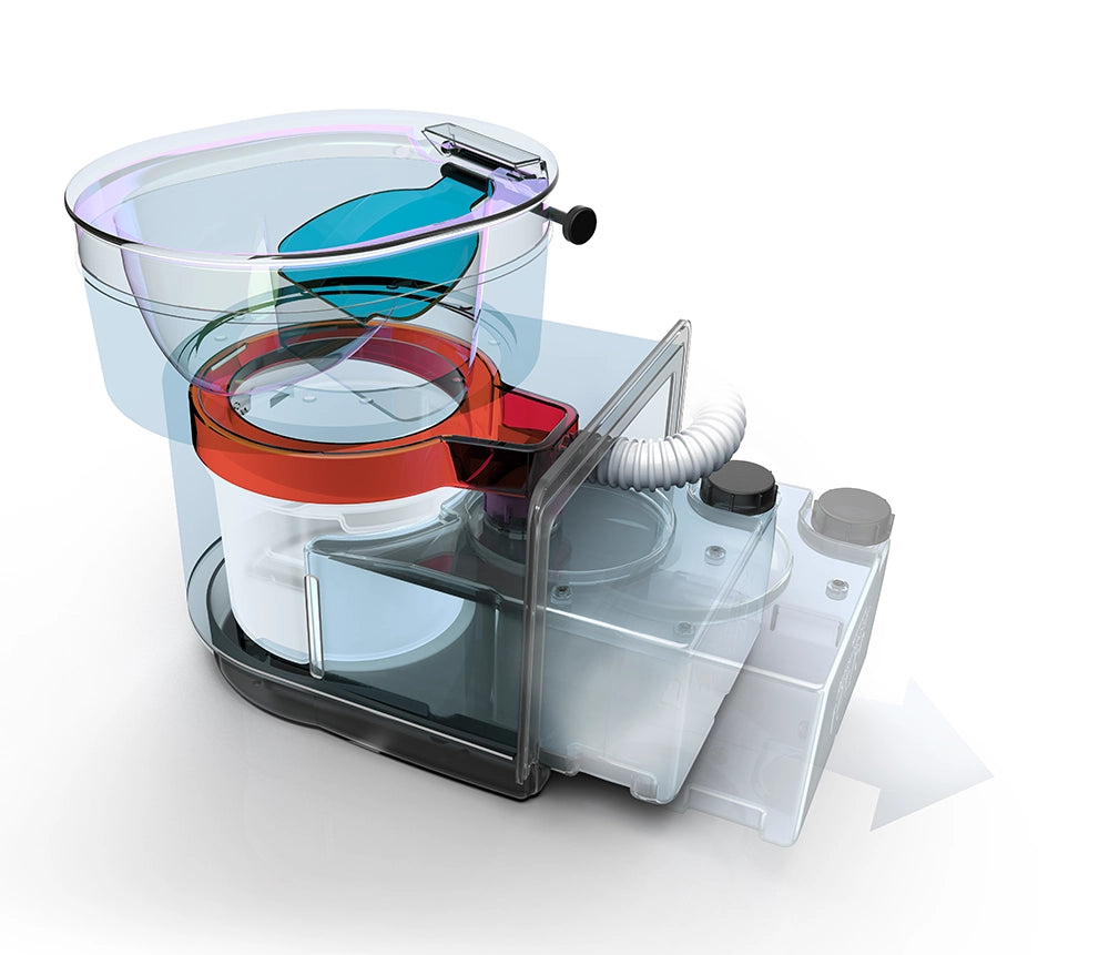 Perfect Van Trenntoilette im Röntgenbild