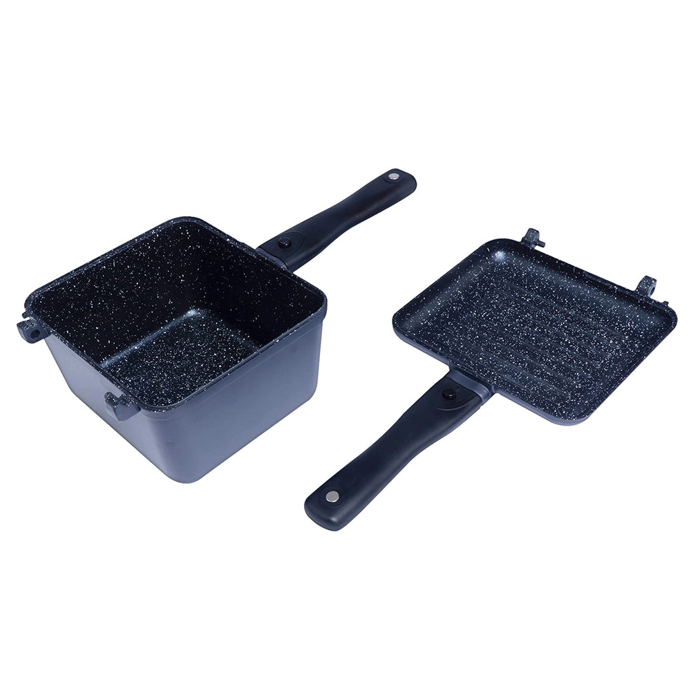 RidgeMonkey Connect Deep Pan & Griddle Granite Edition