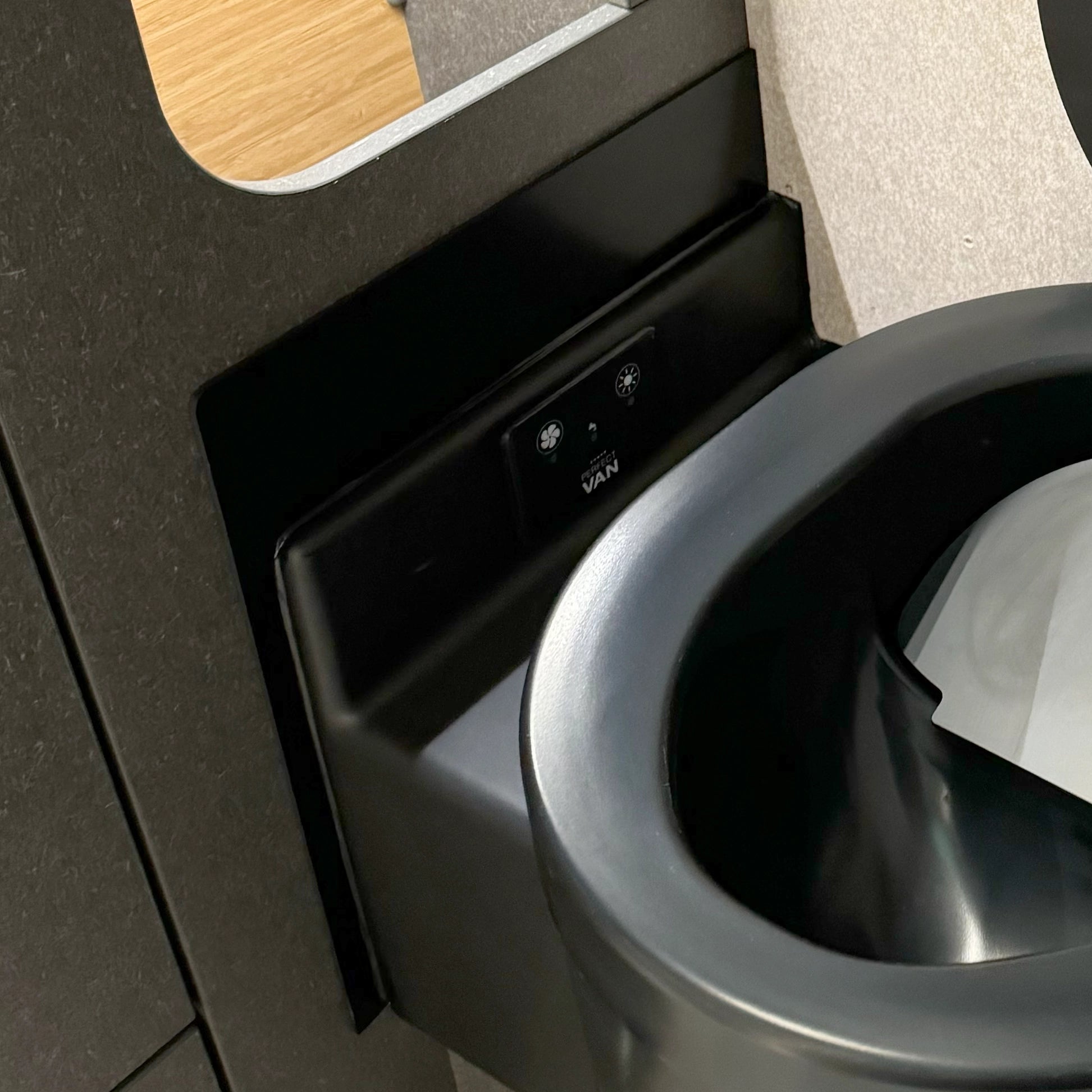 Perfect Van Banktoilette Trenntoilette Wandblende Blende