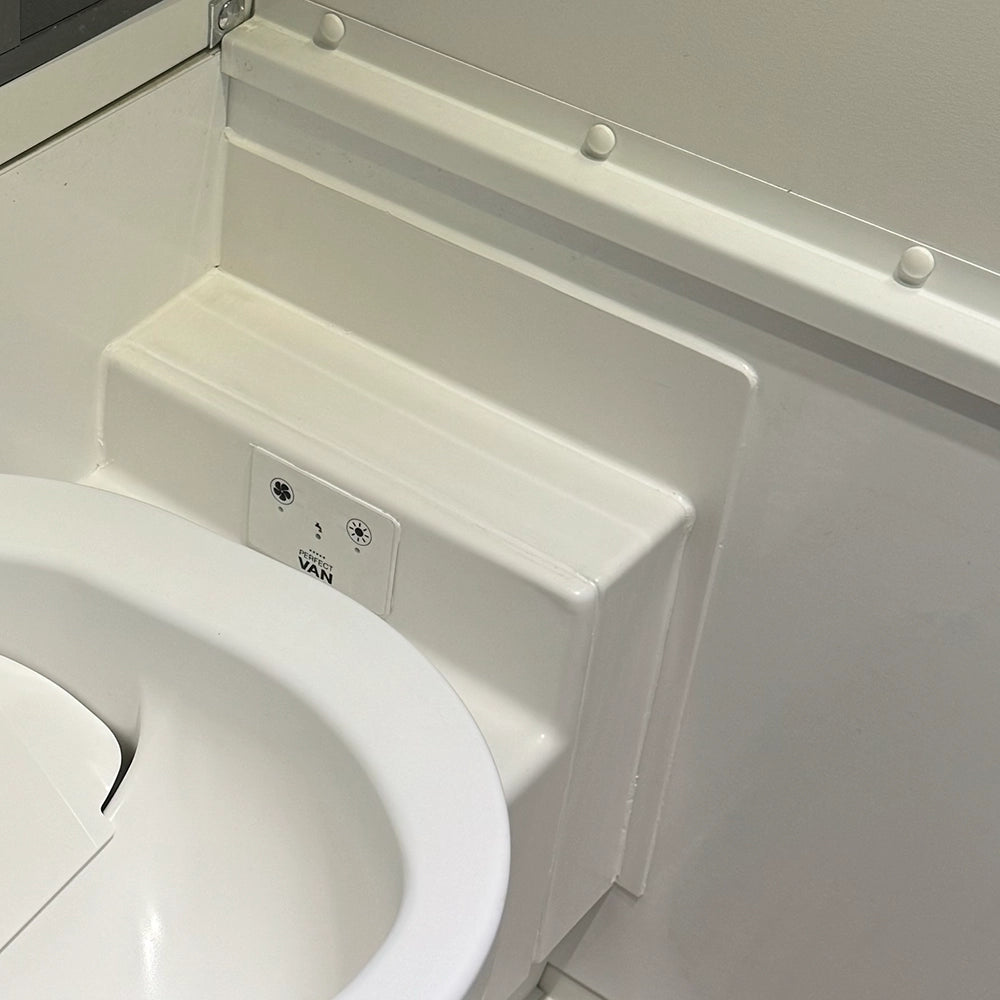 Perfect Van Banktoilette Trenntoilette Wandblende Blende
