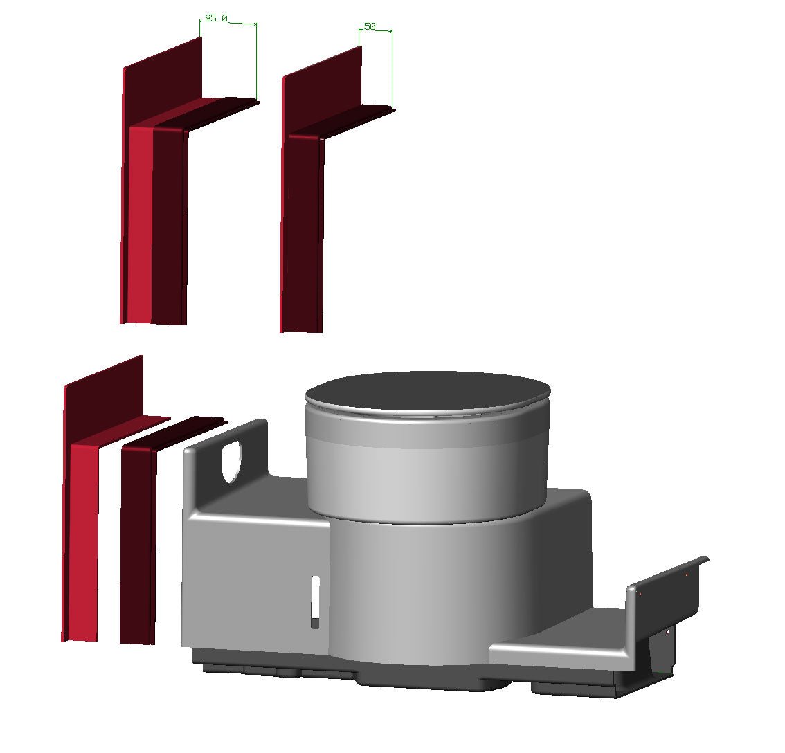 Perfect Van Banktoilette Trenntoilette Wandblende Blende Blendenrahmen
