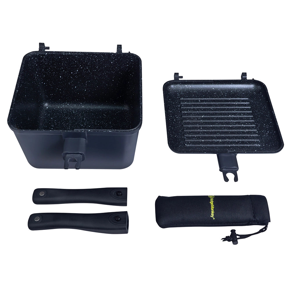 RidgeMonkey Connect Deep Pan & Griddle XL Granite Edition