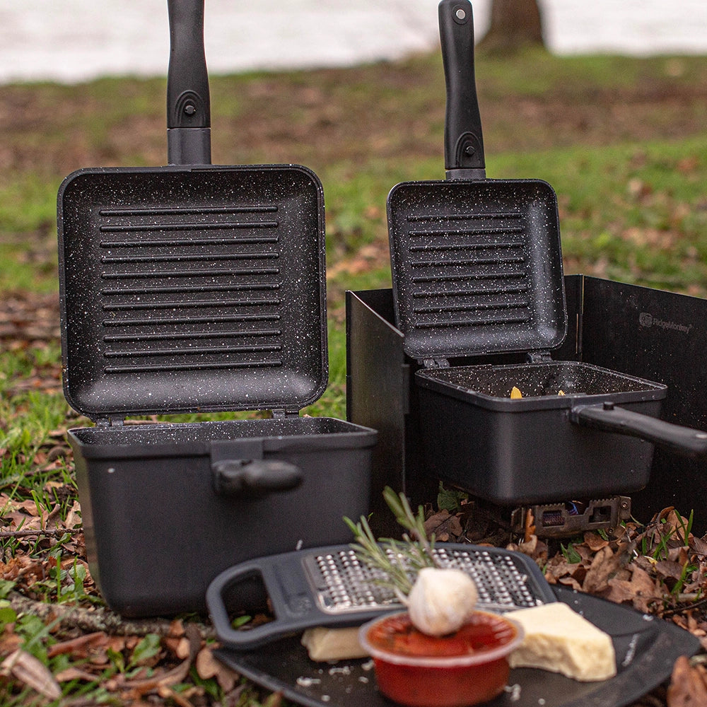 RidgeMonkey Connect Deep Pan & Griddle XL Granite Edition