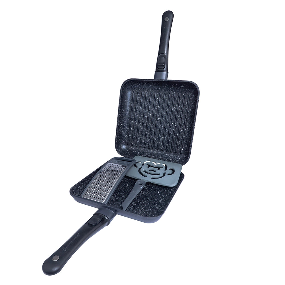 RidgeMonkey Connect Pan & Griddle XXL Granite Edition