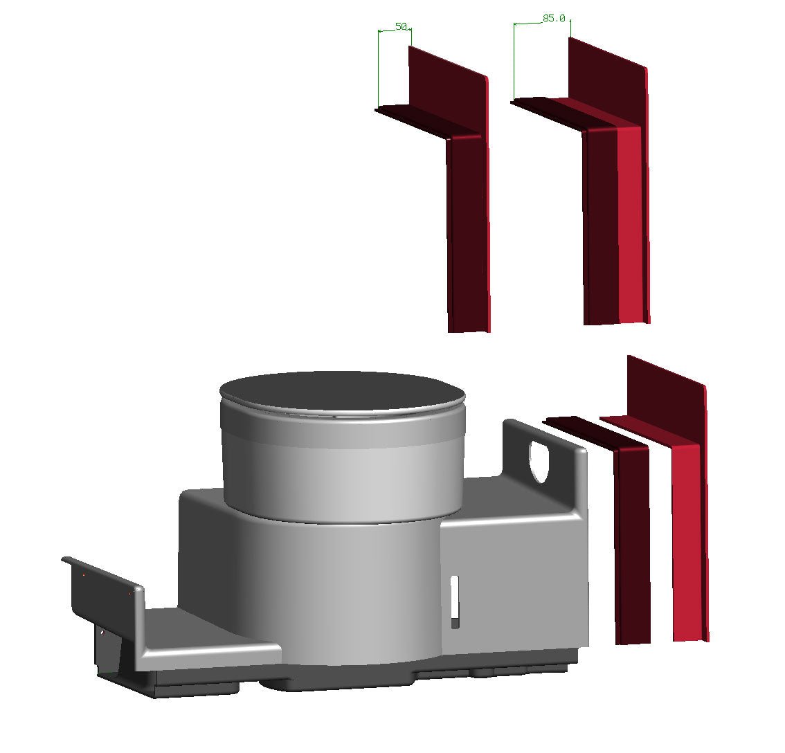 Perfect Van Banktoilette Trenntoilette Wandblende Blende Blendenrahmen