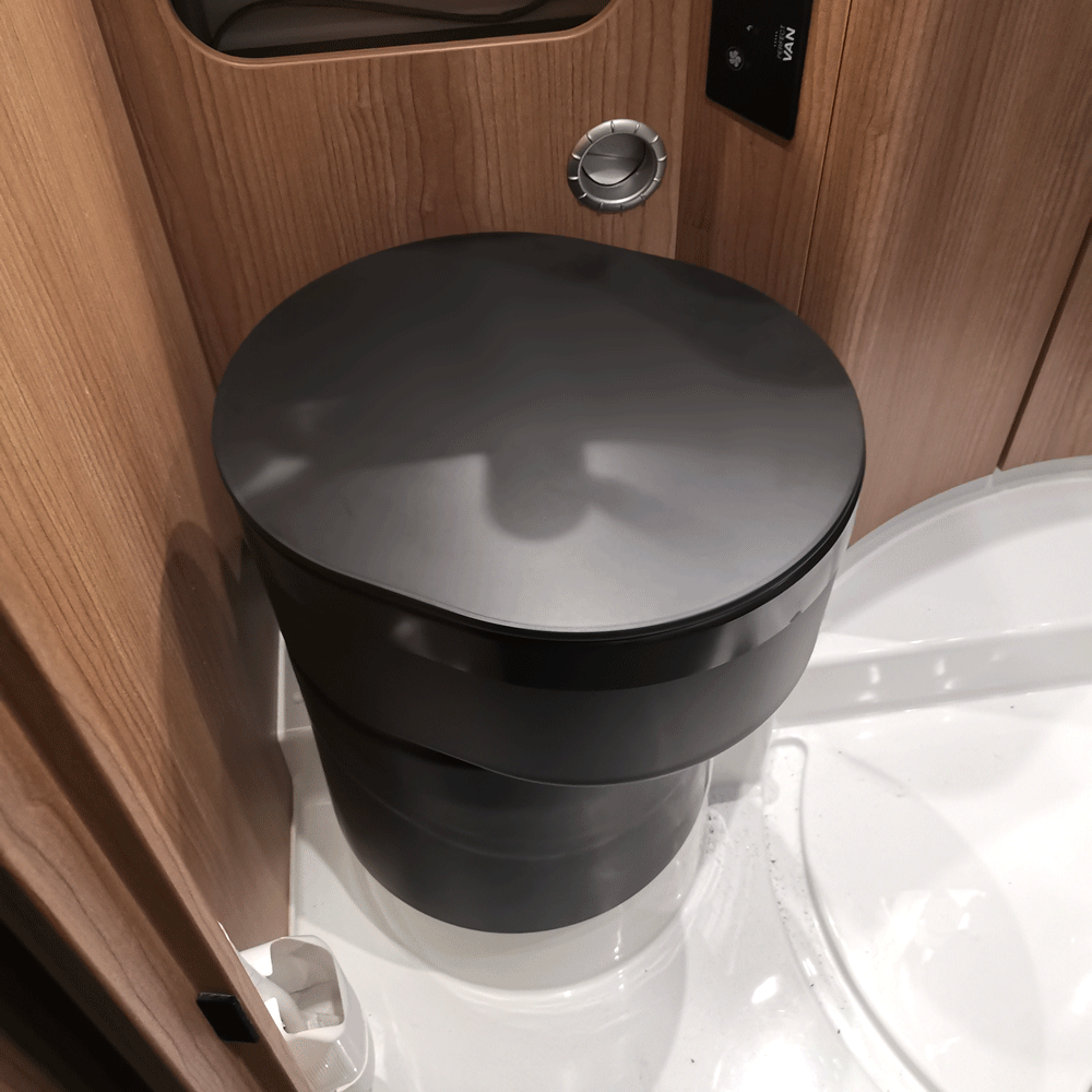 Perfect Van One Trenntoilette Trockentrenntoilette schwarz