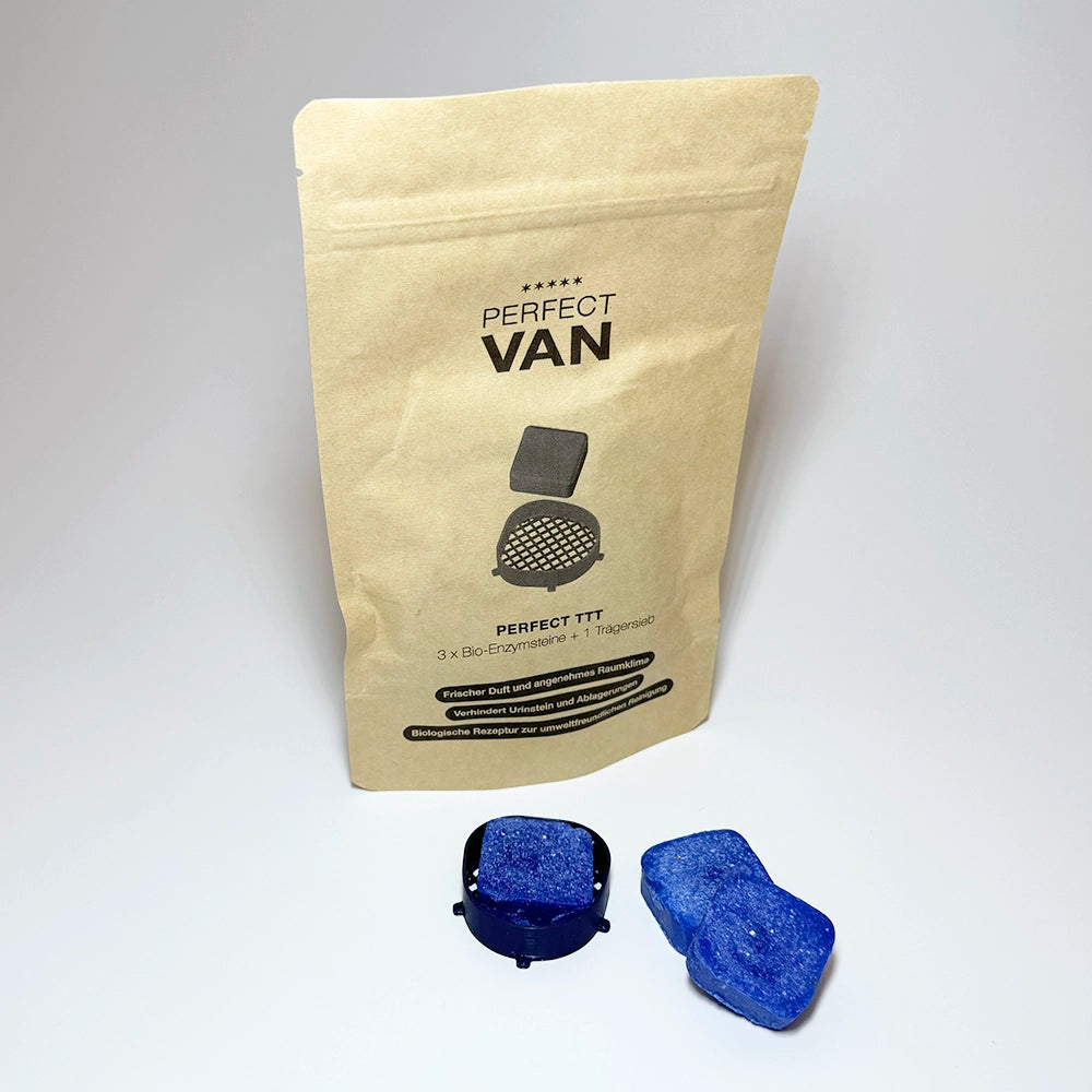 Perfect Van Urinstein mit Sieb für Trockentrenntoilette