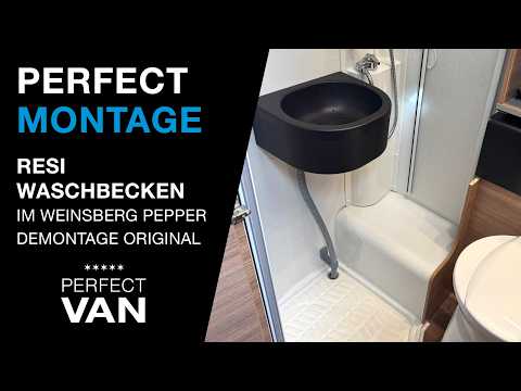 Perfect Van Resi das abnehmbare Waschbecken im Video bei Youtube im Weinsberg Pepper