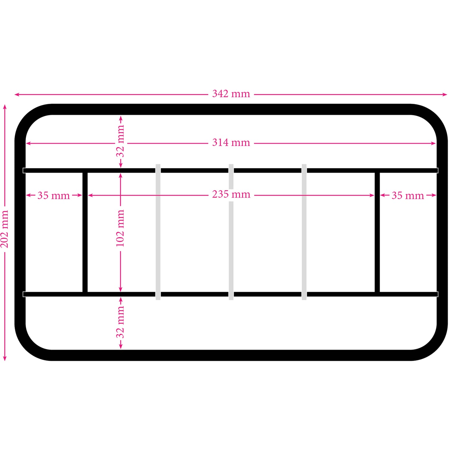 Storage box for Knaus, Weinsberg and Vantourer